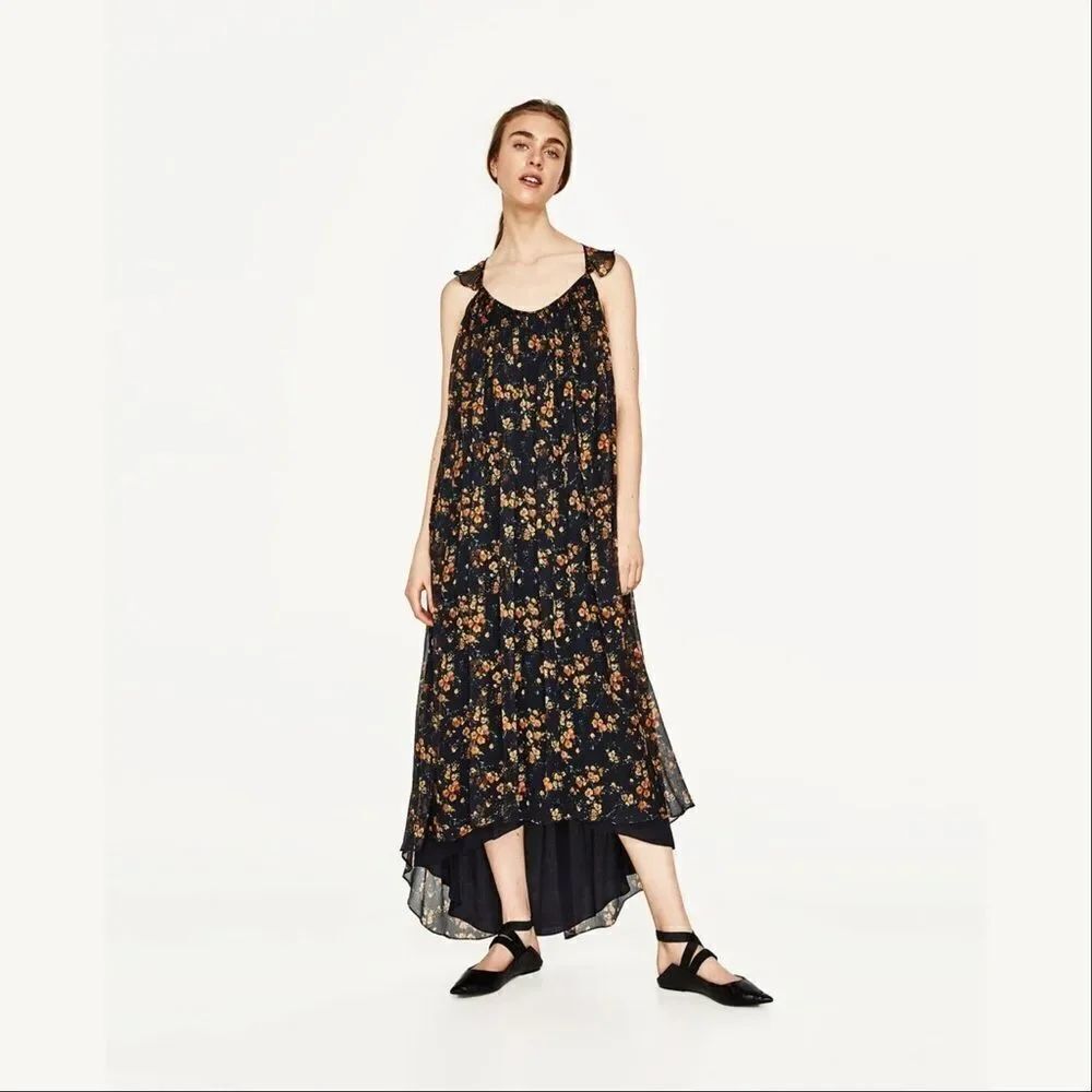 ✨LONG STRAPPY DRESS WITH FRILL✨